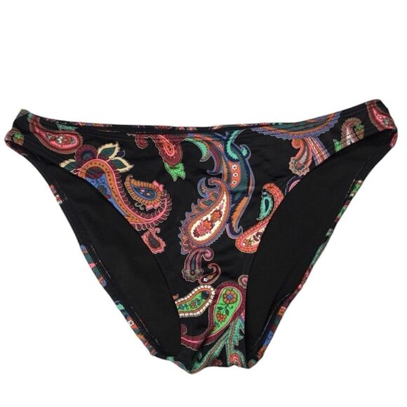 VS BOHO PAISLEY PRINT SWIMSUIT BIKINI BOTTOM MEDIUM DISCONTINUED - Picture 1 of 6